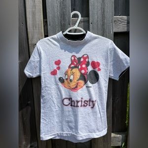 Airbrushed Minnie Mouse tee